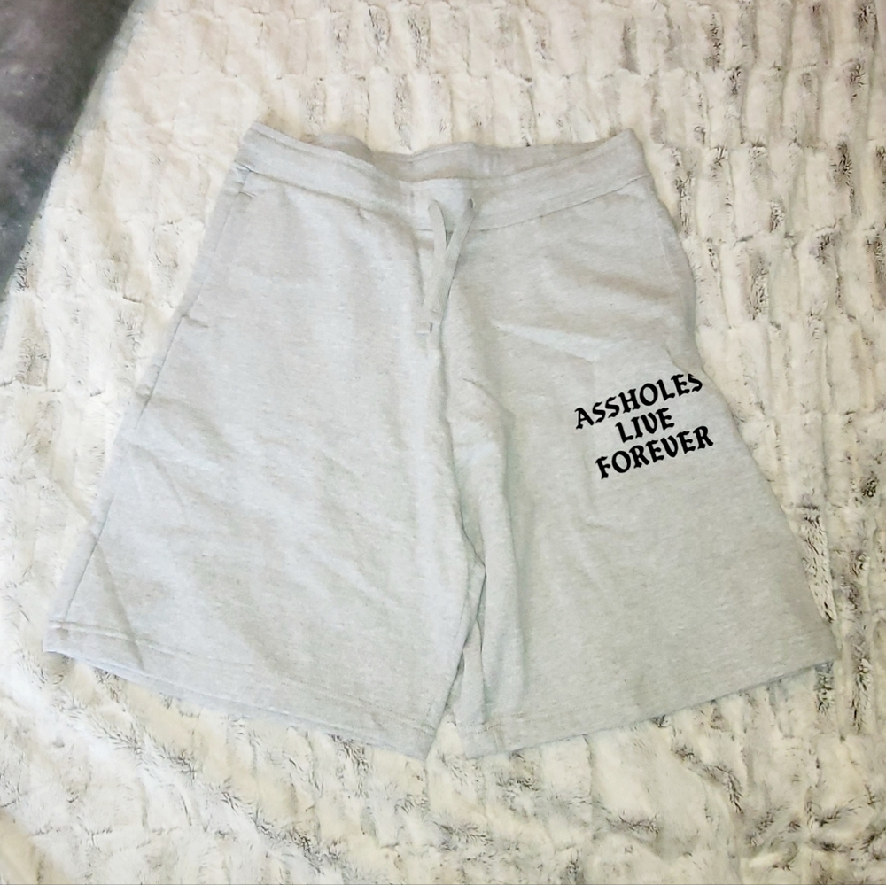 Assholes Live Forever Gray Sweat Shorts 2XL